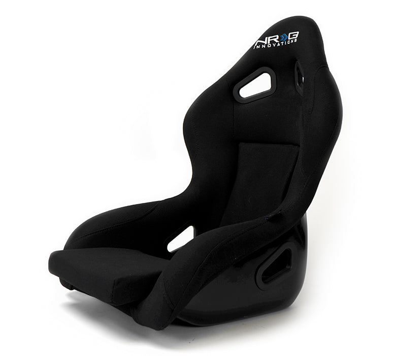 NRG FRP Fiberglass Bucket Seat - Black Mini version with Fiber Glass - FRP-MINI-BK