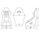 NRG FIA Competition OFF ROAD seat with Competition Fabric, FIA homologated, Free Water Resistance - FRP-RS500-SHIELD