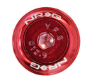 NRG Fender Washer Kit, Set of 8, Red with Color Matched Bolts, Rivets for Plastic - FW-800RD