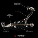 K-Tuned Front Compliance Bushings (Rubber)- EG/DC2, 92-95 Civic, 94-01 Integra - KTD-FCB-R92