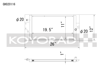 Koyo Heat Exchanger - 16-22 Infiniti Q50 / Q60 3.0L Twin Turbo (Includes Red Sport)  - GH020116