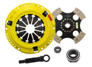 ACT HD/Race Rigid 4 Pad Kit - 90-91 Honda Civic CRX D15 D16, 1989 Civic CRX 212mm Upgrade - HC4-HDR4