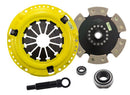 ACT XT/Race Rigid 6 Pad Kit - 90-91 Honda Civic CRX D15 D16, 1989 Civic CRX 212mm Upgrade - HC4-XTR6