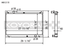 Koyo Radiator - 08-11 Lexus IS-F 5.0L (AT) - HH012170