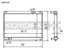 Koyo Radiator - 09+ Nissan GT-R R35 3.8L (AT) - HH022360