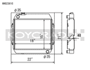 Koyo Radiator - 70-72 Nissan Skyline L2.0 I6 MT (KGC10) (SK-C13 Required) - HH023610