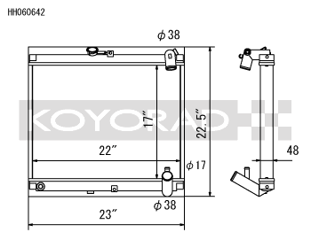 Koyo Radiator - 86-88 Mazda RX-7 FC NA/Turbo (MT) - HH060642