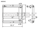 Koyo Radiator - 89-92 Mazda RX-7 1.3L Late FC Chassis Turbo & Non Turbo - HH060643