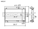 Koyo Radiator - 09-11 Mazda RX-8 1.3L (MT) - HH062267