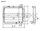 Koyo Radiator - 83-85  Mazda RX-7 fits 1.1/1.3L MT (Includes GSL-SE Trim) - HH063146