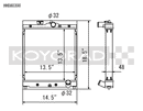Koyo Radiator - Honda 92-00 Civic/93-97 Del Sol 1.6L w/ 32mm Inlet/Outlet Pipes MT - HH080300