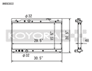 Koyo Radiator - 22+ Honda Civic 1.5L Turbo (MT and CVT); 23+ Acura Integra 1.5L Turbo - HH083833