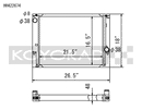 Koyo Radiator - 88-99 BMW 3-Series inc. E36 M3 (MT / 6 Cyl. ONLY) - HH422674