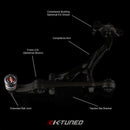 K-Tuned Roll Center Adjusters w/Extended Ball Joints - 94-01 Integra, 92-00 Civic, EG/DC2/EK - KTD-RCA-920