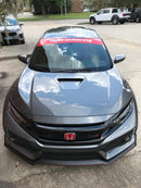 Hybrid Racing Tribute Windshield Sunstrip Red - HYB-STI-00-03
