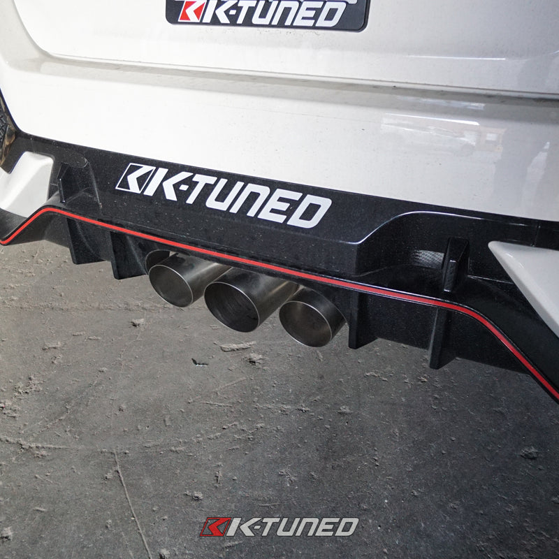 K-Tuned 2016+ Civic Type R FK8 Exhaust (2.5" Connection - For stock size downpipes) - KCB-FK8-250