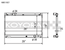 Koyo Radiator - 06-13 Lexus IS250/IS350 2.5L/3.5L (6MT/AT) - KH011937