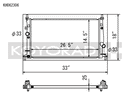 Koyo Radiator - 10-14 Mazda Mazda3/Mazdaspeed3 2.3L/2.5L I4 - KH062306