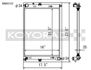 Koyo Radiator - 16-21 Mazda MX-5 Miata 2.0L I4 (MT) - KH063152