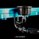 K-Tuned Center Mount Fuel Rail Fitting - Gauge and 6AN Ports (Fittings and Gauge) - KR-FIT-G06