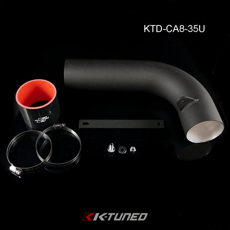 K-Tuned 8th Gen CAI Upgrade - Convert 3" Short Ram Intake to Complete Cold Air Intake (Includes Pipe, 3" to 3.5" Coupler, 2 Clamps, Bracket, Hardware, 3.5" Air Filter) - ONLY For 3" 8th Gen Short Ram and 9th Gen 3" Short Ram w/RBC - KTD-CA8-30U