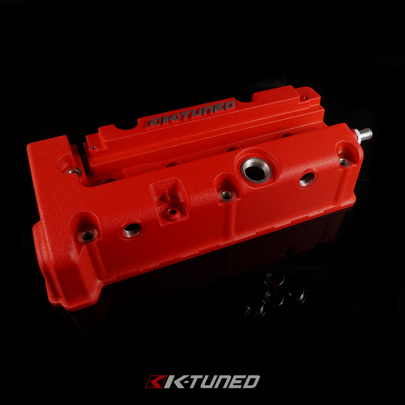 K-Tuned Vented Valve Cover - Wrinkle Red - KTD-KVC-R30