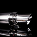 K-Tuned Universal Muffler - Oval - Long (22") - 2.5" Inlet - KTD-MFL-25S