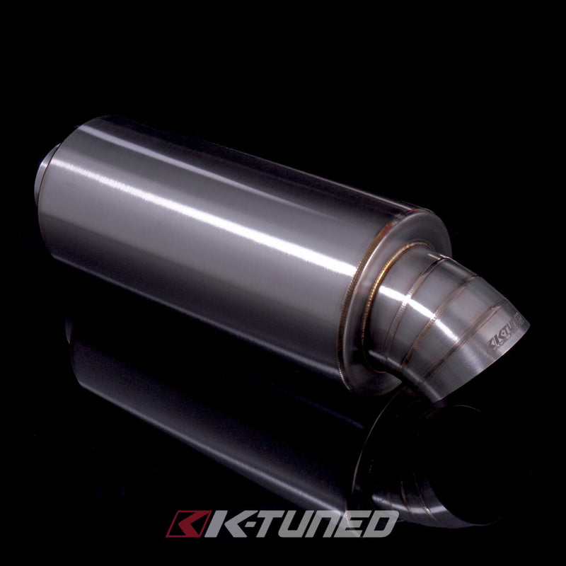 K-Tuned Universal Muffler - Turndown 3" Inlet / 3.5" Exit - KTD-MFTD-30