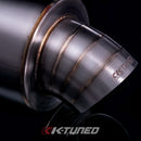K-Tuned Universal Muffler - Turndown 2.5" Inlet / 3.5" Exit - KTD-MFTD-25