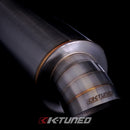 K-Tuned Universal Muffler - Turndown 2.5" Inlet / 3.5" Exit - KTD-MFTD-25