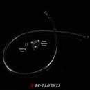 K-Tuned Power Steering Fitting (Pump Fitting w/6AN adapter) - Black Fitting - 6AN - 02-06 RSX (exc 05-06 Type-S) - KTD-PSF-204