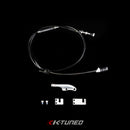 K-Tuned RHD K-Swap Throttle Cable w/Universal Billet Bracket - 1450mm - KTD-TCU-145