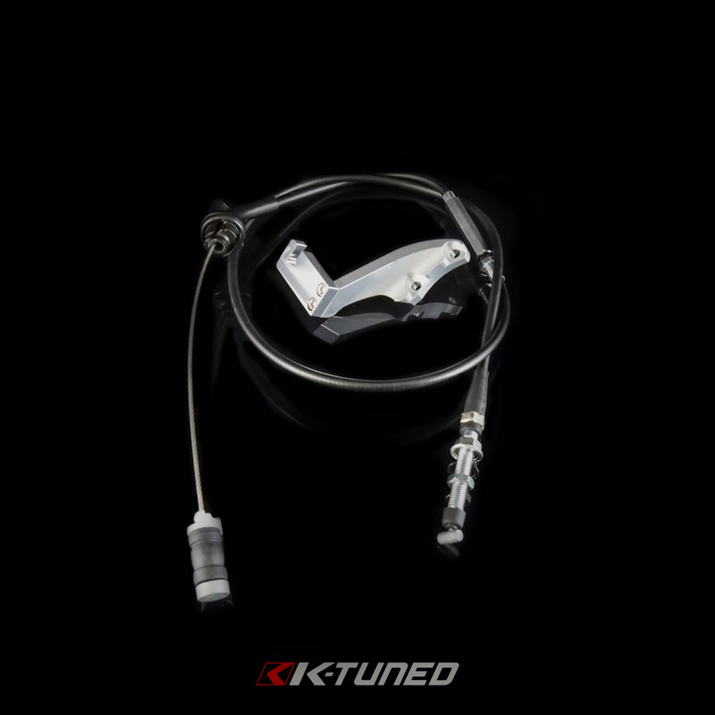 K-Tuned K-Series Throttle Cable w/Universal Billet Bracket - 950mm - KTD-TCU-095