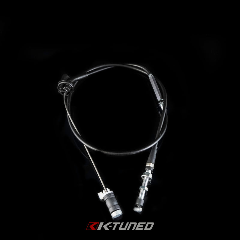 K-Tuned Center Feed / ITB Throttle Cable w/Universal Billet Bracket - 1250mm - KTD-TCU-125