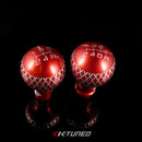 K-Tuned TR3 Shift Knob - Red Tall 6 Speed - KTD-TR3-RT6