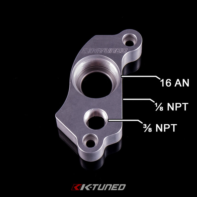 K-Tuned NEW - K20 Upper Coolant Housing For RWD (W/ 12AN Fitting) - KUW-20R-12
