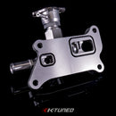 K-Tuned K24 Upper Coolant Housing w/ Filler Neck - Includes Hose End and 16AN - KUW-24T-F02