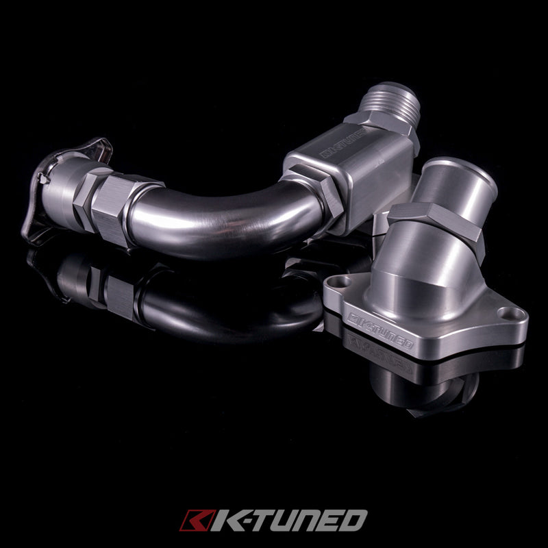 K-Tuned B16/B18C5 (Type R) Upper Coolant Housing w/ 16AN and Hose End Fitting - KUW-B16-N01