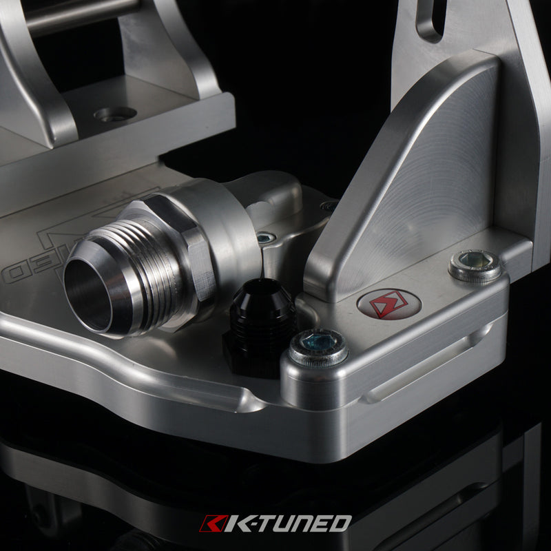 K-Tuned K-Series Water Plate w/Alternator Brackets and Fittings - New Water Plate, D/B-Series Alternator Brackets, Fittings - KWP-TB-402