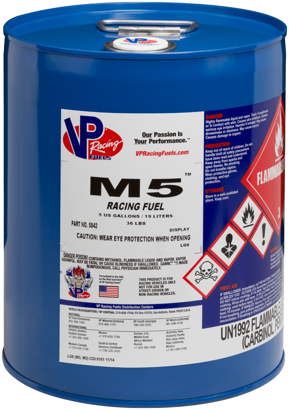 VP Racing Fuel M5 Methanol - 5 Gallon (Local Pickup Only)
