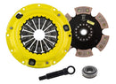 ACT Sport/Race Rigid 6 Pad Kit - Mitsubishi 3000GT 2WD, Eclipse Turbo 4G63, 00-05 Eclipse 2.4, EVO 1,2,3, 91-92 Galant VR4 - MB1-SPR6