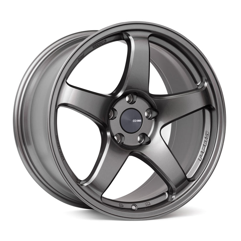 Enkei PF05 17x9 20mm Offset 5x114.3 75mm Bore Dark Silver Wheel - 527-790-6520DS