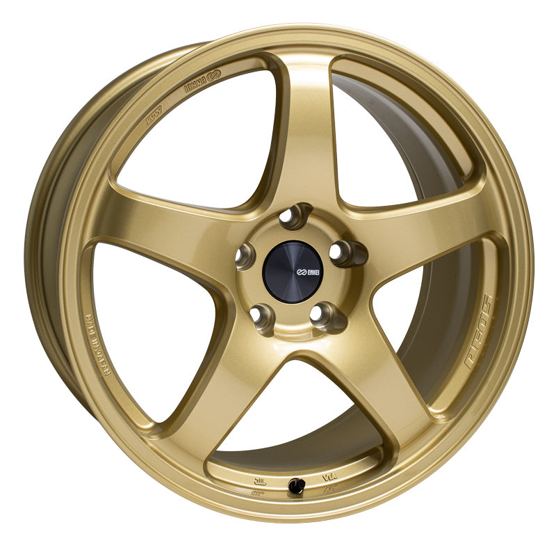 Enkei PF05 18x9 5x114.3 38mm Offset 75mm Bore Gold Wheel - 527-890-6538GG