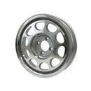 VMS Wheels Phone Dial 15x3.5 4x108 -13 Offset Silver Machined Finish - VWPD002
