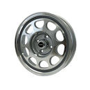 VMS Wheels Phone Dial 15x3.5 4x108 -13 Offset Silver Machined Finish - VWPD002