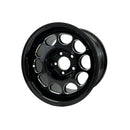 VMS Wheels Phone Dial 15x10 4x108 +20 Offset Black Milling Finish - VWPD005