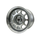 VMS Wheels Phone Dial 15x10 4x108 +20 Offset Silver Machined Finish - VWPD006
