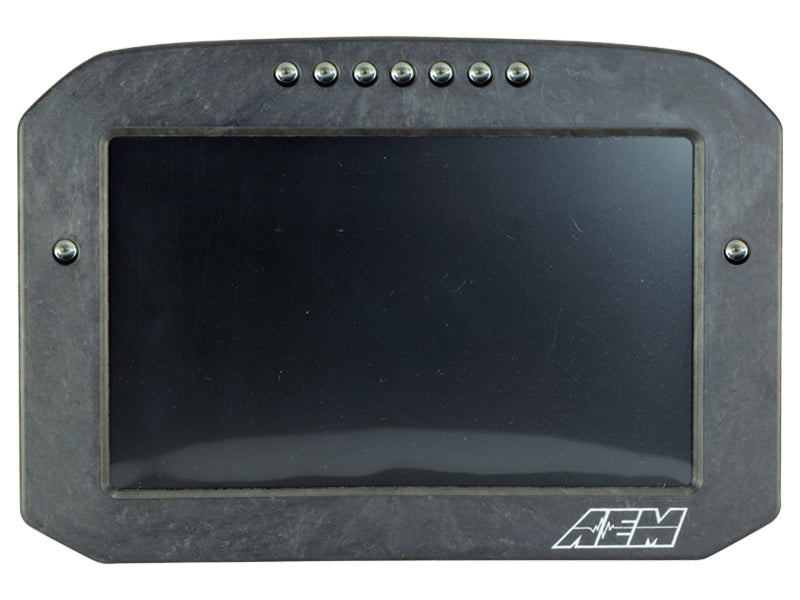 AEM CD-7G Carbon Flush Digital Dash Display w/ Internal 20Hz GPS & Antenna - 30-5702F