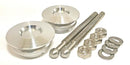 Quik-Latch QL-38 Series Non-Locking Hood Pin Kits - Machine Aluminum Silver - QL-38-LP