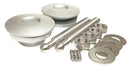 Quik-Latch QL-50 Series Non-Locking Hood Pin Kits - Machine Aluminum Silver - QL-50-LP